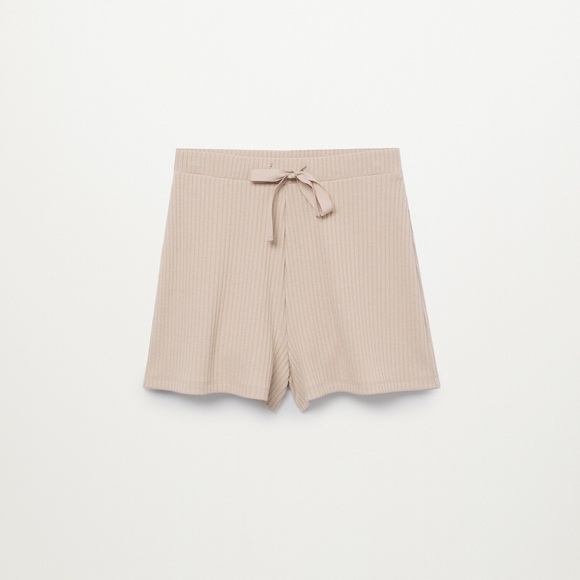 Mango Ribbed knitted Shorts - Picture 7 of 11